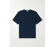 MR P. T-shirt in jersey di cotone biologico e riciclato Blu