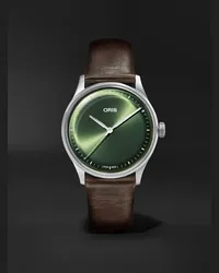 ORIS Orologio automatico 38 mm in acciaio inossidabile con cinturino in pelle Artelier S, N. rif. 01 733 7762 4057-07 5 20 70FC Verde