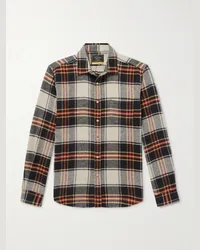 Portuguese Flannel Camicia in flanella di cotone a quadri Arc Neutri