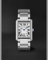 Cartier Orologio 33,7 mm in acciaio inossidabile Tank Must, N. rif. WSTA0052 Bianco