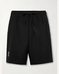 ON Running Shorts da tennis a gamba dritta in shell riciclato c coulisse Court Nero