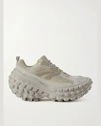 Balenciaga Sneakers in mesh e gomma Defender Grigio