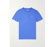 T-shirt slim-fit in jersey di cotone con logo ricamato
