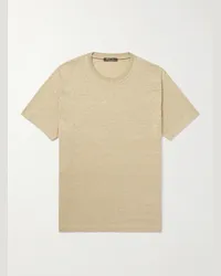 Loro Piana T-shirt in lino Neutri