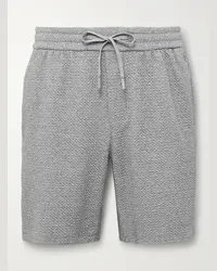 LULULEMON Shorts a gamba dritta in jersey di misto cotone testurizzato con coulisse Grigio