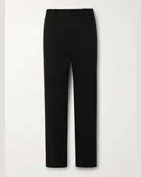 Acne Studios Pantaloni a gamba dritta in twill di misto cotone Ayonne Nero