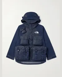 The North Face Giacca in denim e GORE-TEX® con cappuccio e logo ricamato Blu