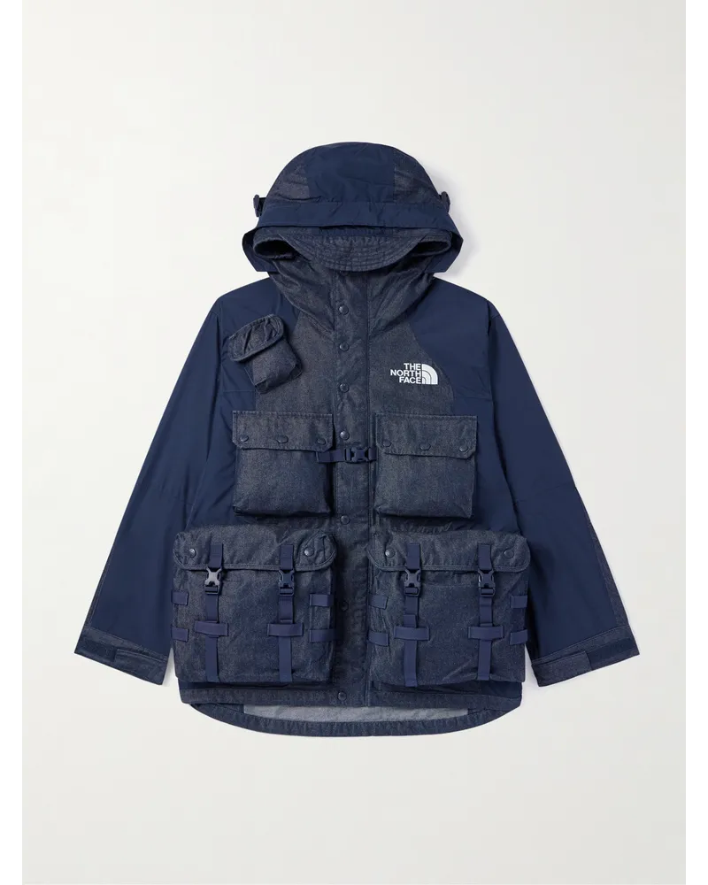 The North Face Giacca in denim e GORE-TEX® con cappuccio e logo ricamato Blu