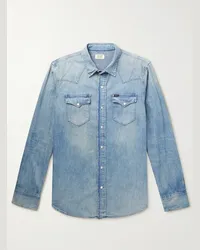 Ralph Lauren Denim Western Shirt Blu