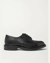 Tricker's Brogue a coda di rondine in pelle Bourton Nero