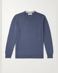 Brunello Cucinelli Pullover in cashmere Blu