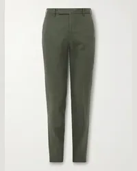 Incotex Pantaloni slim-fit in lino Venezia 1951 Verde