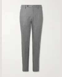 Incotex Pantaloni slim-fit in misto lana vergine Venezia 1951 Grigio