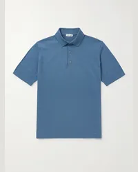 De Petrillo Polo in cotone Blu