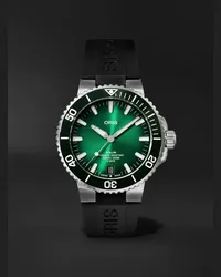 ORIS Orologio automatico 43,5 mm in acciaio inossidabile e gomma Aquis, N. rif. 01 400 7763 4157-07 4 24 74EB Verde