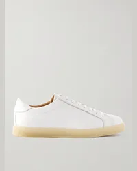 Thom Sweeney Sneakers in pelle pieno fiore Bianco