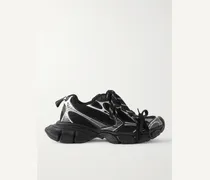 Balenciaga Sneakers in gomma e mesh effetto invecchiato 3XL Nero