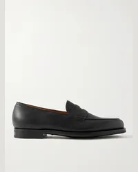 John Lobb Mocassini in pelle pieno fiore Lopez Nero