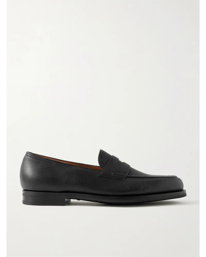 John Lobb Mocassini in pelle pieno fiore Lopez Nero