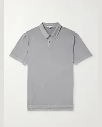 James Perse Polo in jersey di cotone Supima Grigio