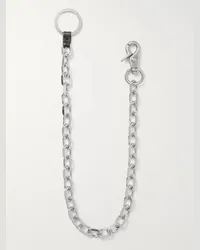 Our Legacy Ladon Metal Wallet Chain Argento