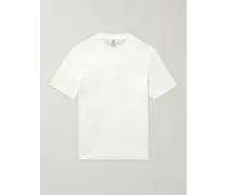 Brunello Cucinelli T-shirt in jersey di cotone Bianco