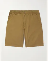 A.P.C. Shorts a gamba dritta in twill di cotone Norris Marrone