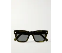 MR P. Cubitts Occhiali da sole in acetato con montatura D-frame Plender Verde