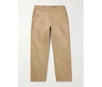 Pantaloni chino a gamba dritta in twill di cotone