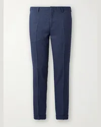 Paul Smith Pantaloni a gamba dritta in lana Blu