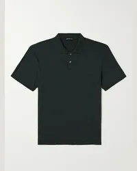 James Perse Polo in jersey di cotone Luxe Lotus Blu