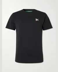 District Vision T-shirt da running in jersey stretch con logo Nero