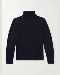 MR P. Pullover a collo alto in lana Blu