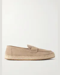 Brunello Cucinelli Espadrillas in camoscio Neutri