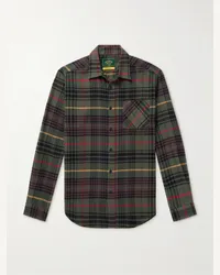 Portuguese Flannel Camicia in flanella di cotone a quadri Tip Verde