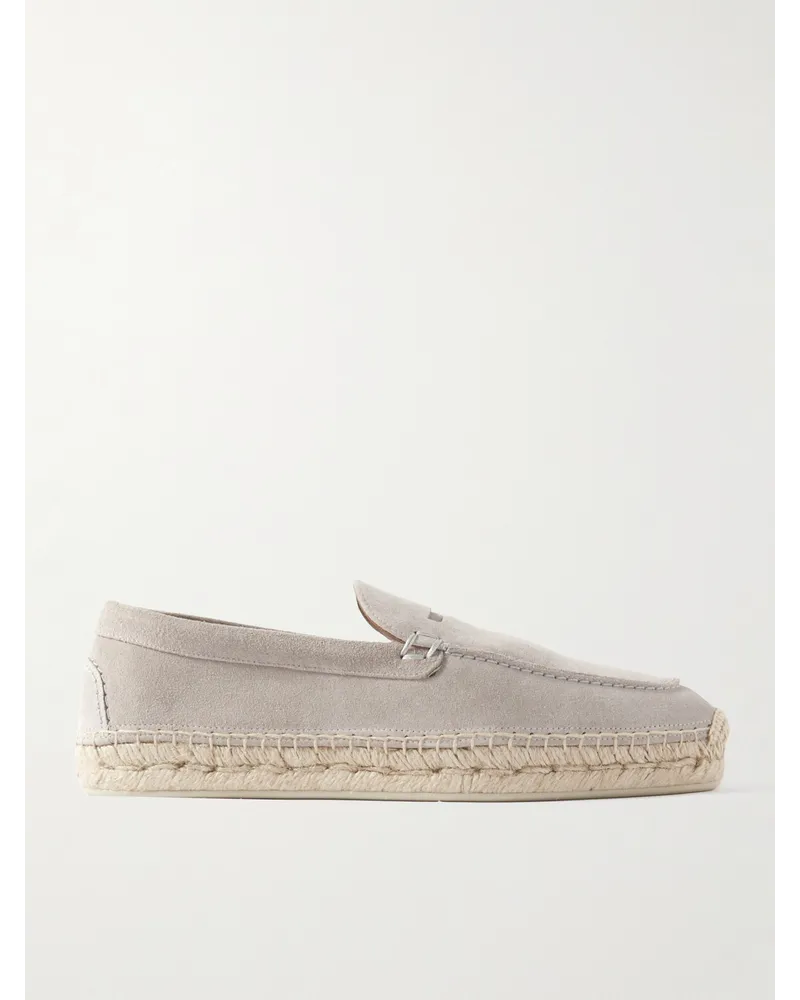 Christian Louboutin Espadrillas in camoscio Paquepapa Grigio