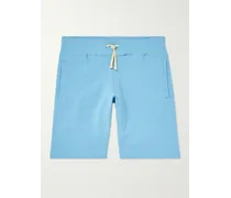 Shorts a gamba dritta in jersey di cotone con coulisse
