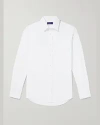 Ralph Lauren Camicia in popeline di cotone Philip Bianco