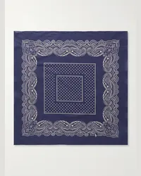 Ralph Lauren Bandana in voile di cotone stampato Blu