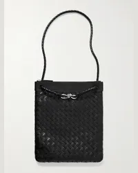 Bottega Veneta Tote bag in pelle con motivo Intrecciato Nero