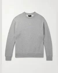 A.P.C. Felpa in jersey di cotone biologico con logo Grigio