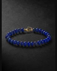 JIA JIA Bracciale in oro con perline in lapislazzuli Blu