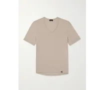 T-shirt in jersey di misto lyocell e cotone stretch Natural Function