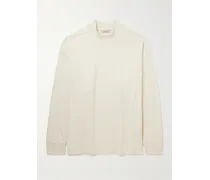 Maglia da pigiama in jersey di cotone con logo applicato