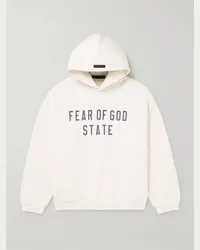 Fear of God Felpa oversize in jersey di misto cotone con cappuccio e logo Neutri