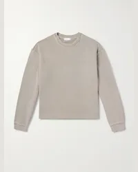 John Elliott + Co Felpa in jersey di cotone effetto consumato Skeptic Grigio