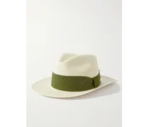 Cappello Panama in paglia con finiture in gros-grain Rafael
