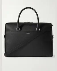 Saint Laurent Borsa da lavoro in pelle pieno fiore Nero