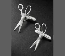 Gemelli in argento sterling rodiato Scissors