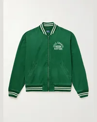 Ralph Lauren Bomber in twill con stampa Verde